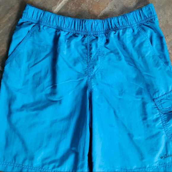 Columbia Omni-Shade Turquoise Shorts Size 14 / 16 - Picture 2 of 4